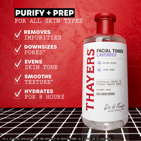 THAYERS toner pouring from bottle to show easy application and controlled dispensing benefit