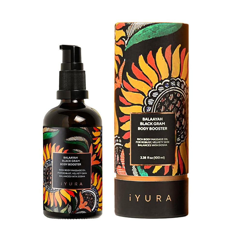 The Ayurveda Experience Balaayah front packaging shows product and nourishing benefit