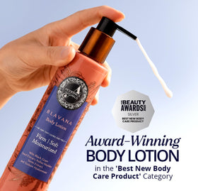 The Ayurveda Experience Blavana pump close-up for precise, mess-free dispensing