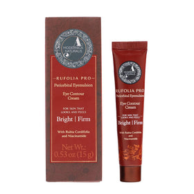 The Ayurveda Experience Rufolia front packaging showing label and jar benefits