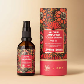 The Ayurveda Experience Yauvari front bottle showing elegant packaging and brand clarity