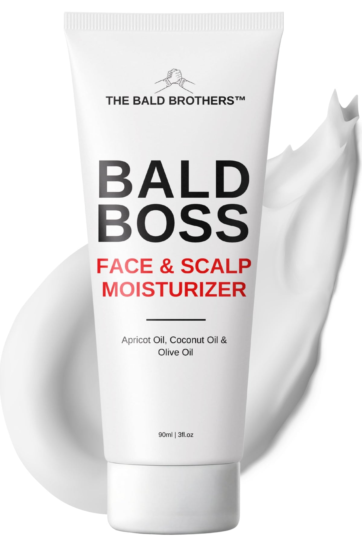 the bald brothers front packaging bottle showing product and brand for clear identification and trust