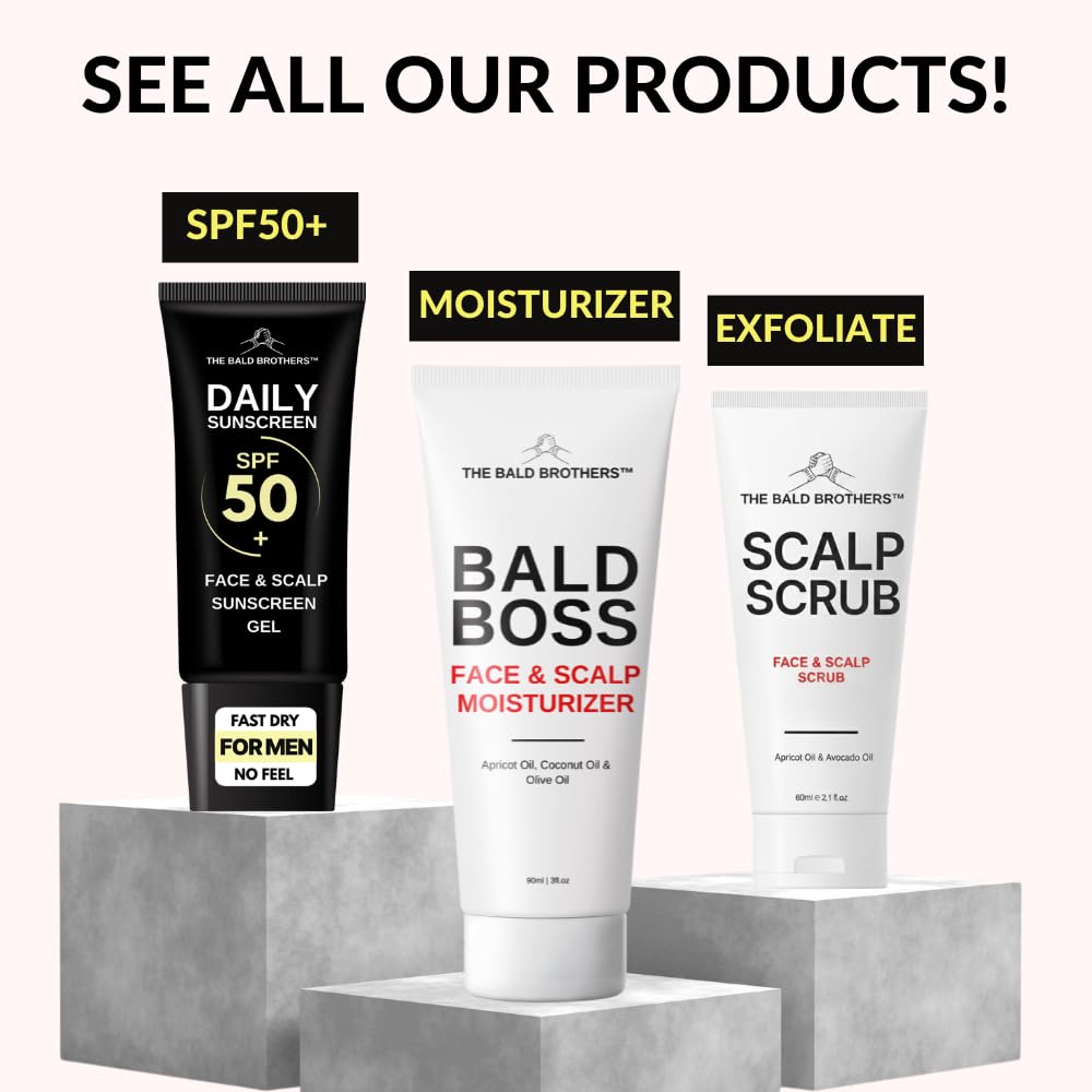 the bald brothers lifestyle grooming bathroom shelf displaying product as part of daily routine