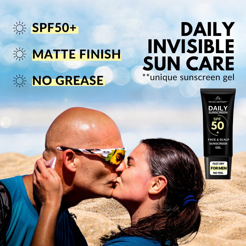 The Bald Brothers small pea-sized gel amount dispensed for one application