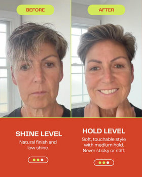 The Barb Shop pomade rubbed into hands demonstrating fast application