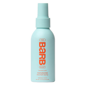 The Barb Shop front packaging showing the 4 oz sea salt spray benefit of portable styling