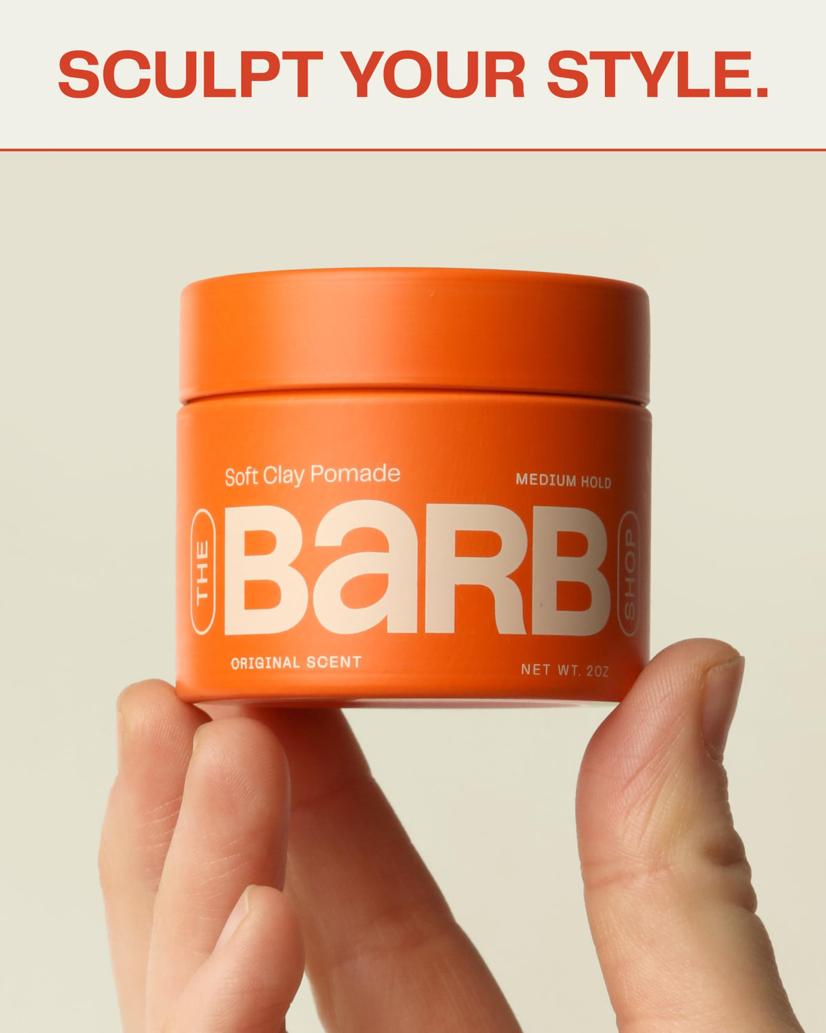 The Barb Shop close-up of soft clay texture for easy spreadability