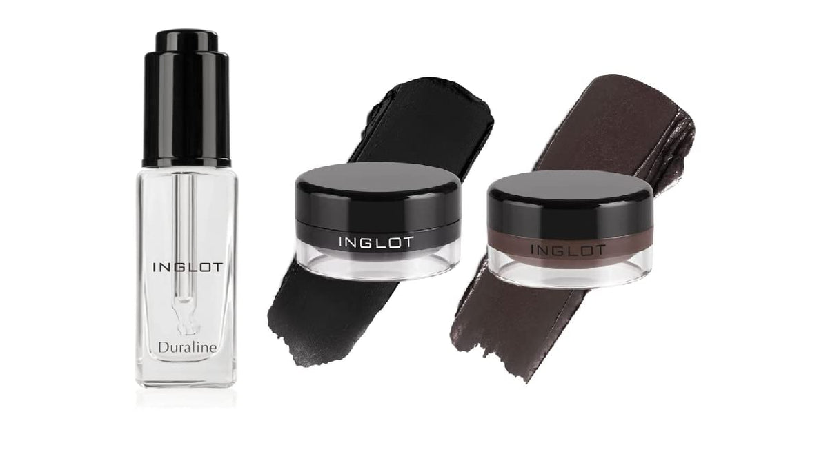 The Beauty Box INGLOT bundle front packaging showing three-piece set benefits