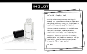 The Beauty Box INGLOT eyeliner applied on eye close-up showing crisp definition