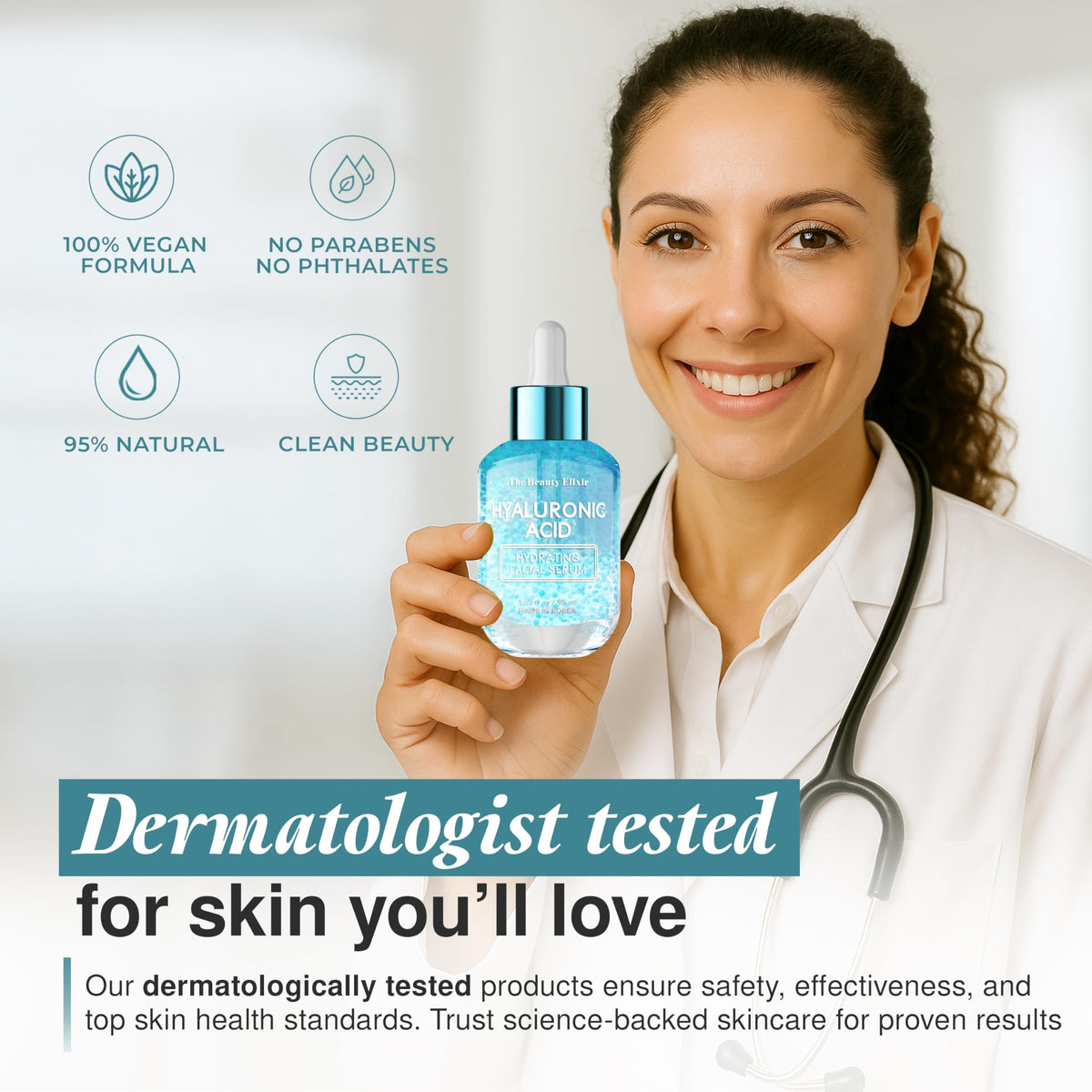 The Beauty Elixir on bathroom counter in daytime routine delivering plumping hydration