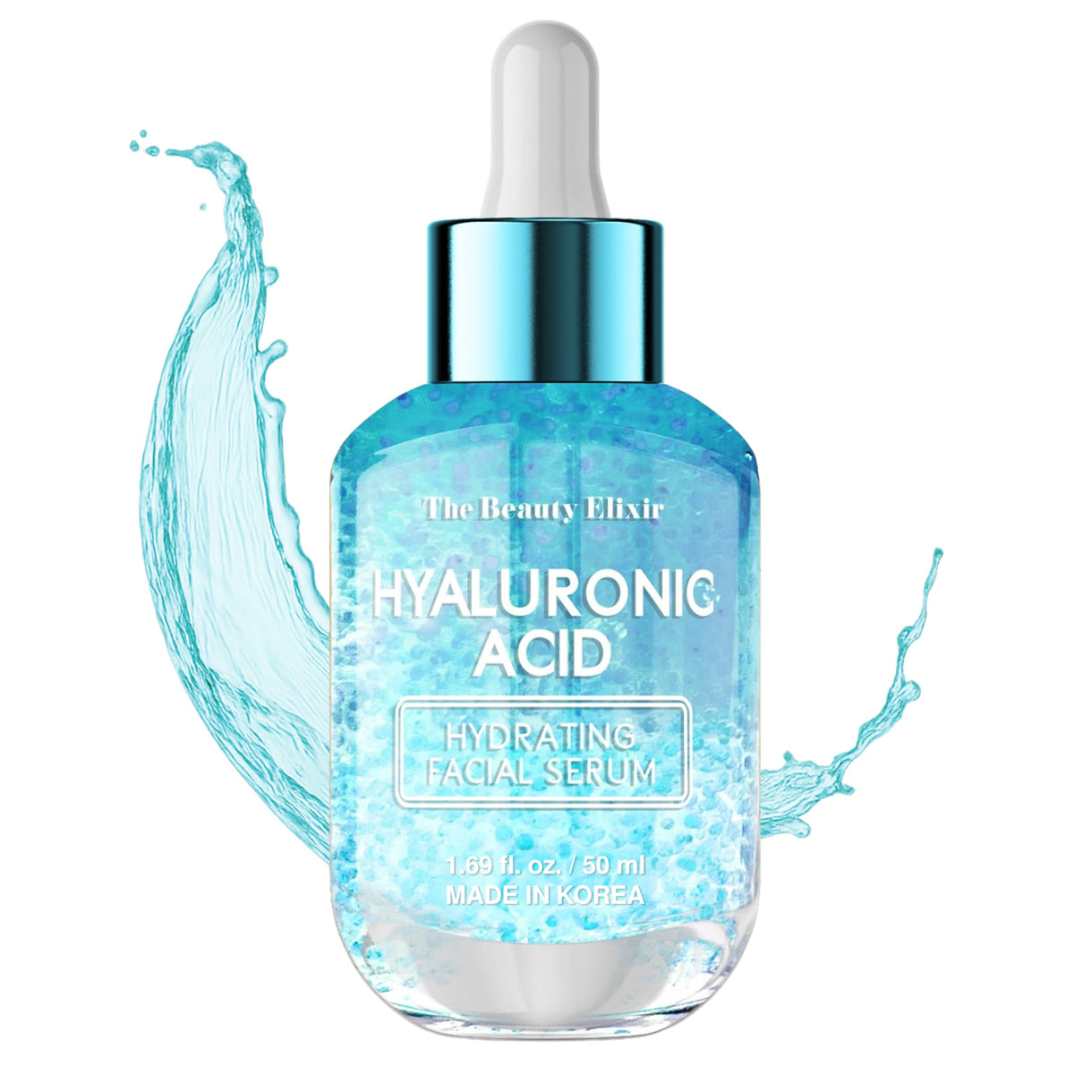 The Beauty Elixir front bottle showing clean design and hydration benefits