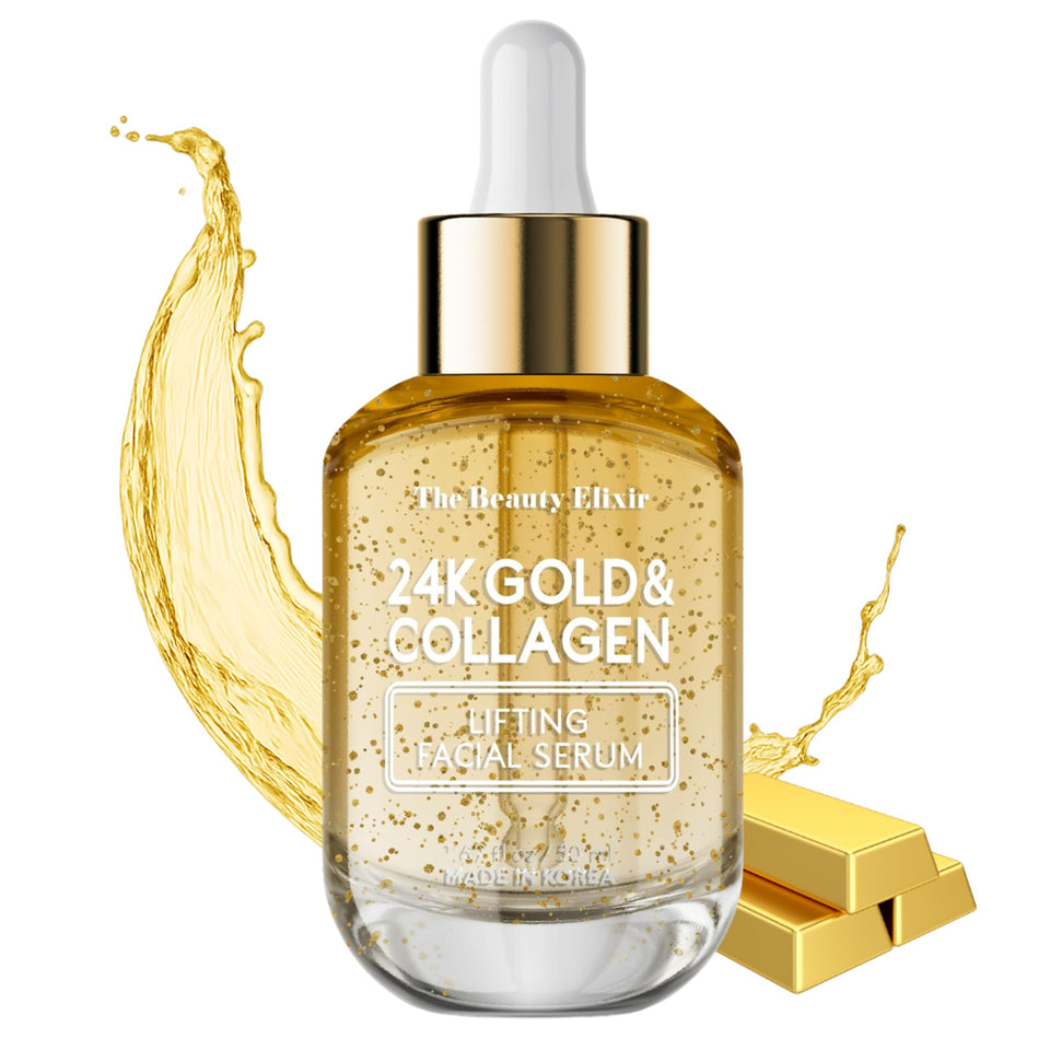 The Beauty Elixir front bottle highlighting elegant design and luxury benefit
