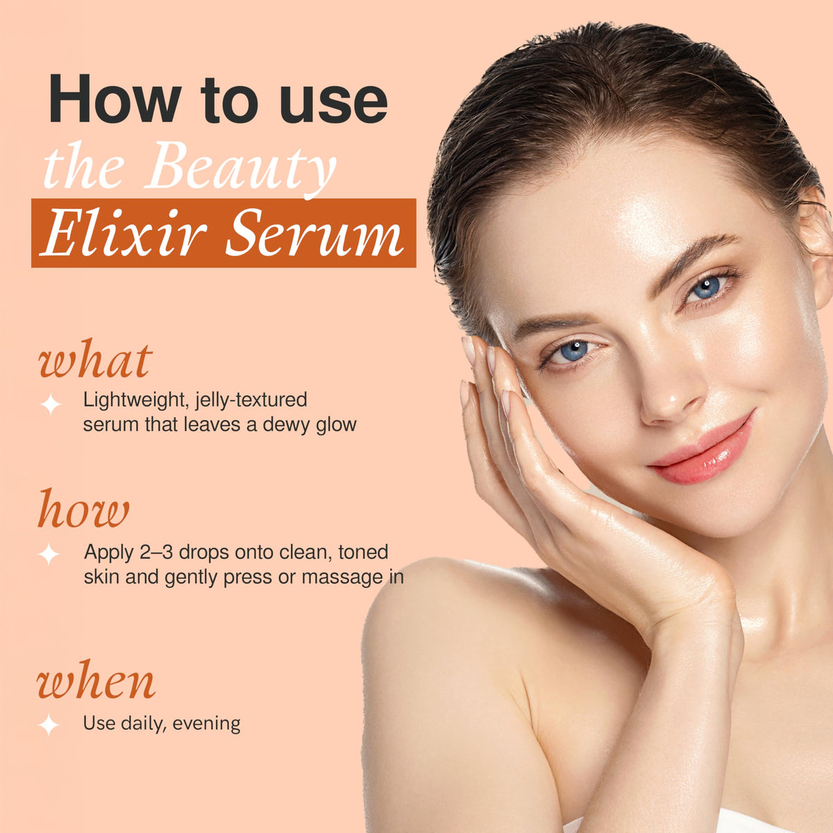 The Beauty Elixir on bathroom counter in skincare routine delivering layering convenience