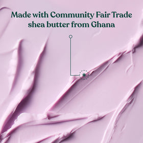 The Body Shop dewberry application on arm demonstrating fast absorption and smooth finish