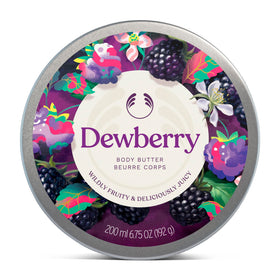 The Body Shop dewberry front tub shows product and brand for visual recognition