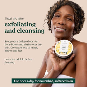 The Body Shop mango body butter open jar texture melting for deep hydration