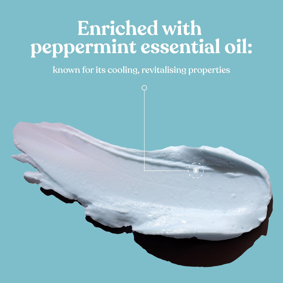 The Body Shop peppermint ingredients label highlighting vegan and peppermint oil
