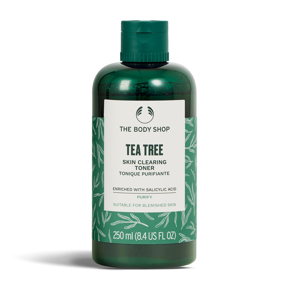 The Body Shop bottle front view showing product and clean matte finish