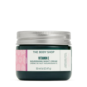 The Body Shop jar front view showing product benefits and packaging