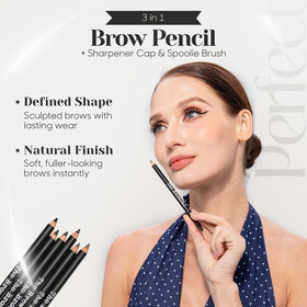 Built‑in sharpener detail on The BrowGal pencil to restore a fine point quickly