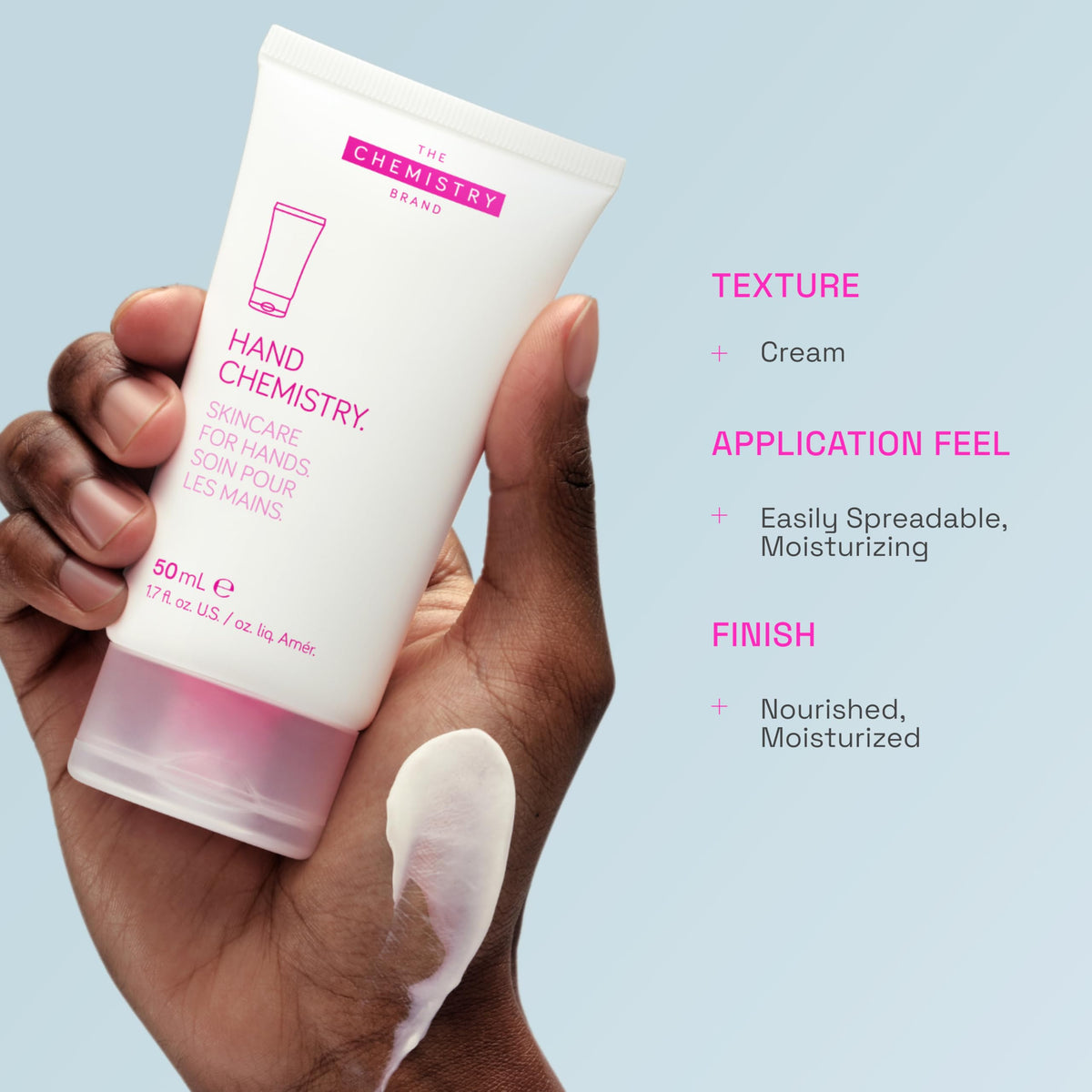 The Chemistry Brand next to a coin for 1.7 fl oz size comparison, ideal for purse or travel