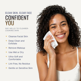 The Clyn Co. smooth towel side close-up for gentle, spa-like finish