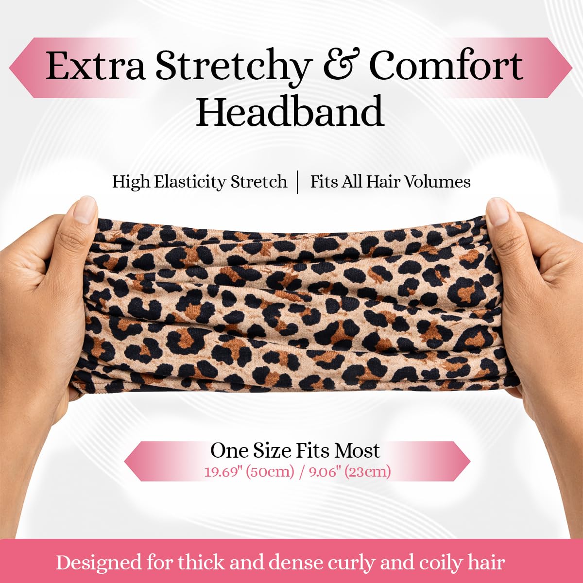 The Curly Pineapples side profile fit on a model showing non-slip stability
