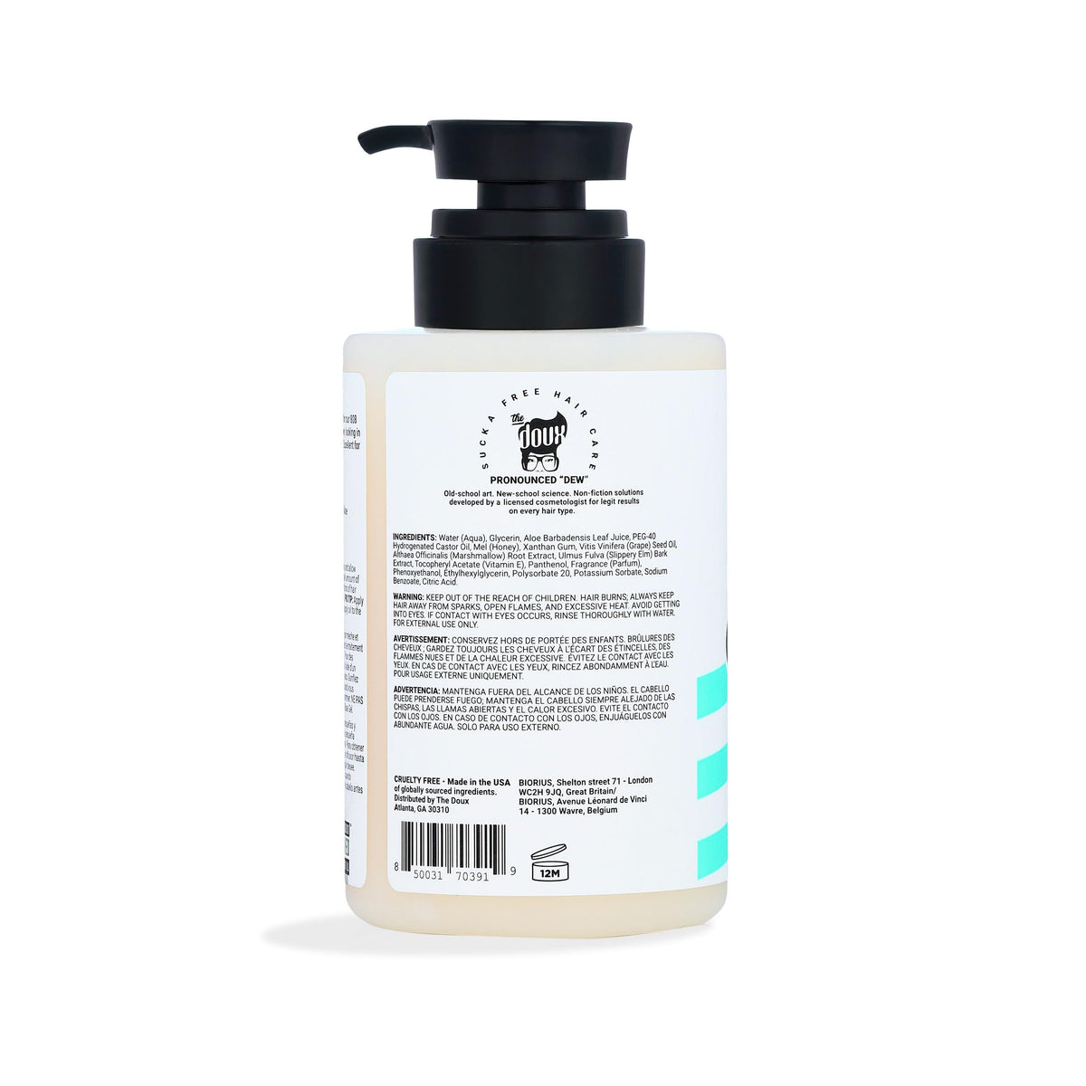 Close-up gel texture of The Doux 808 Base Gel, showing smooth consistency and slip for easy application