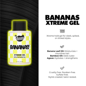 The Doux Bananas gel applied on wavy hair showing defined waves and reduced frizz for polished styling