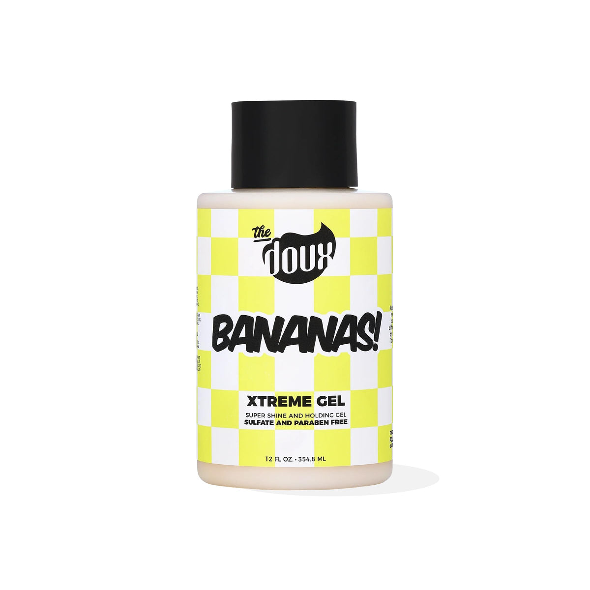 The Doux Bananas front packaging showing bold label and 12oz size for easy identification and shelf appeal