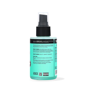 The Doux close-up spray nozzle demonstrating fine mist for even protection