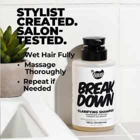 The Doux BREAKDOWN before and after curls showcasing reduced buildup and shine