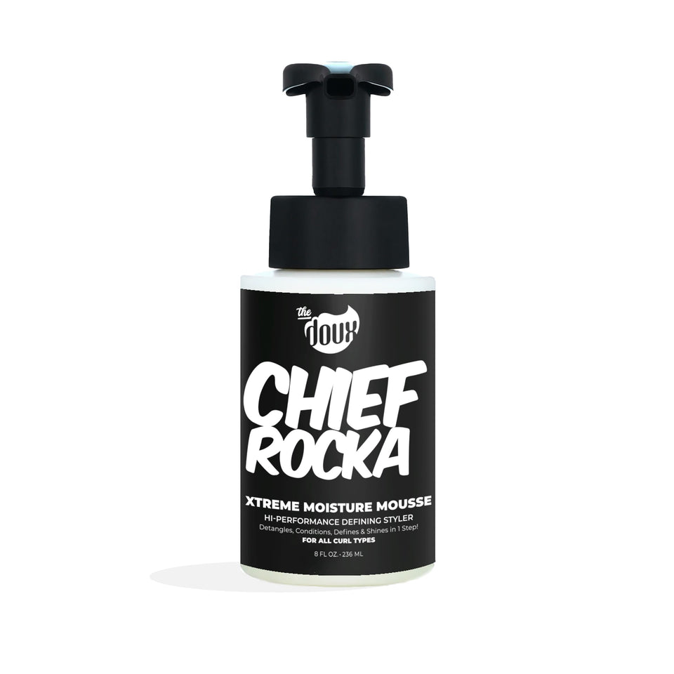 The Doux Chief Rocka front packaging showing label and 8oz size for quick identification and benefit