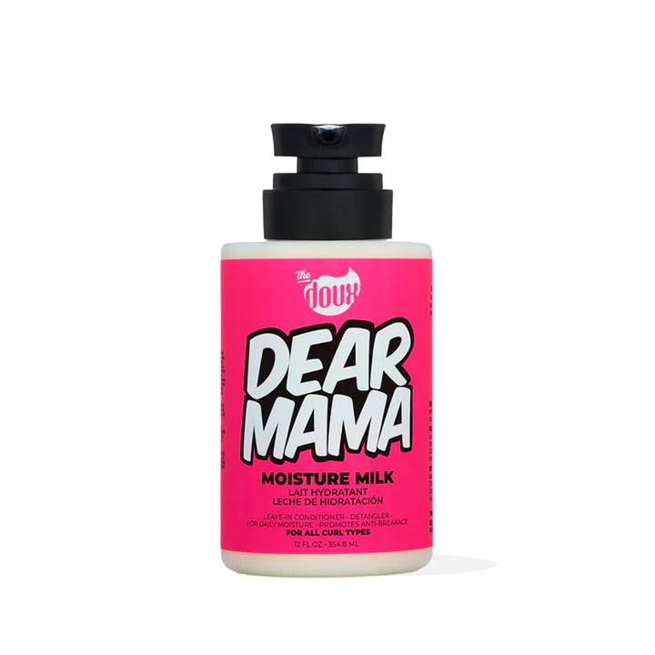 The Doux bottle front view showing product and benefits