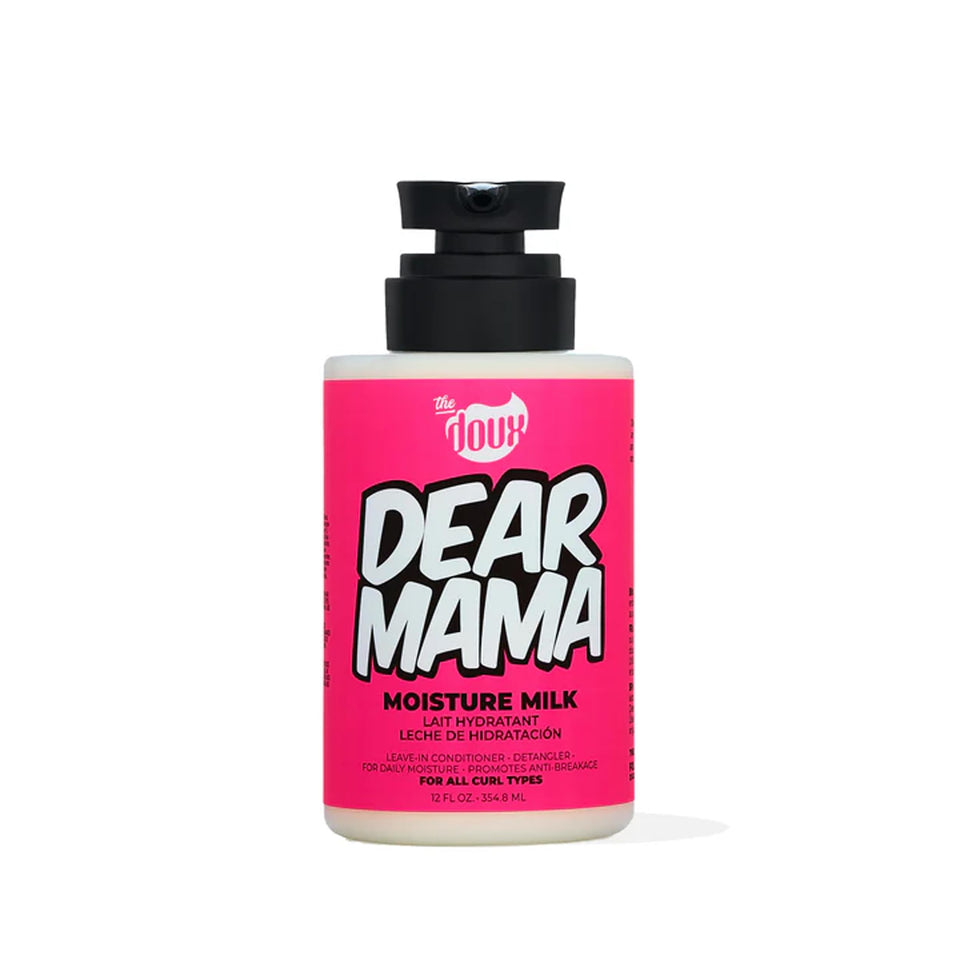 The Doux bottle front view showing product and benefits