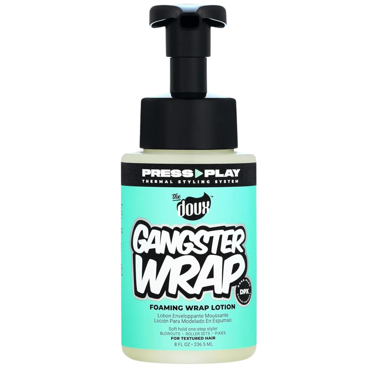 The Doux GANGSTER WRAP front packaging showing product and branding benefit control