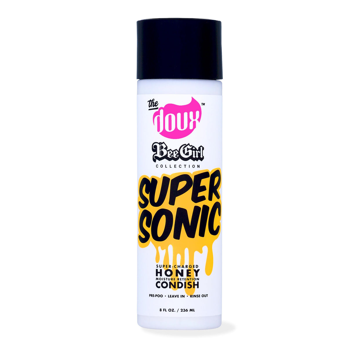 The Doux front packaging showing bottle and label for quick recognition and brand trust