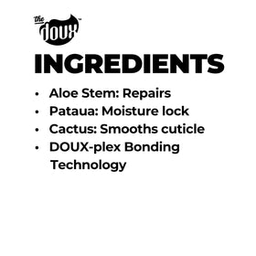 The Doux pataua oil ingredient close-up showing nourishing oil