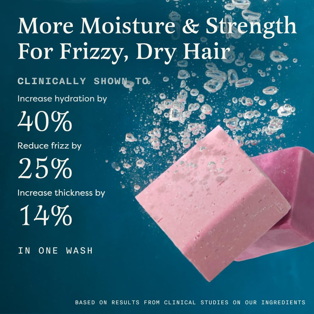 The Earthling Co. conditioner bar detail showing smooth surface and detangling benefit