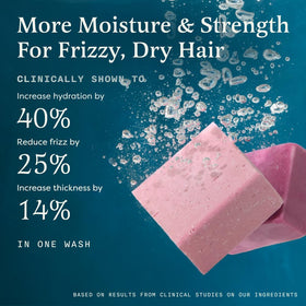 The Earthling Co. conditioner bar detail showing smooth surface and detangling benefit