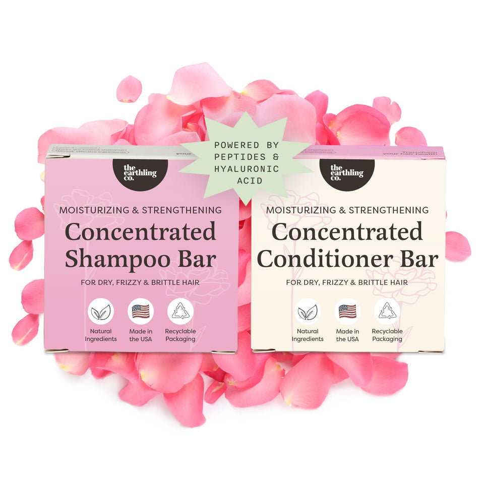 The Earthling Co. front packaging rosy jasmine showing eco-friendly bars and scent benefit