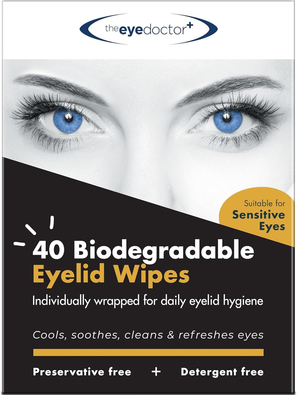 The Eye Doctor front packaging showing box and quantity benefit