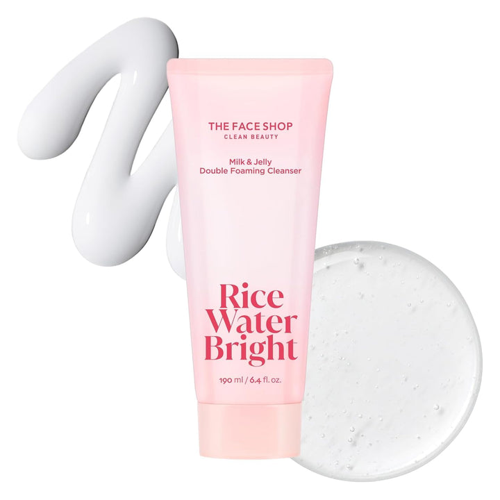 THE FACE SHOP front tube view showing dual-cleanser benefits