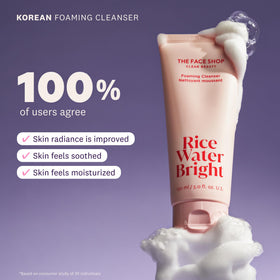 The Face Shop foam lather demonstration for thorough pore cleansing