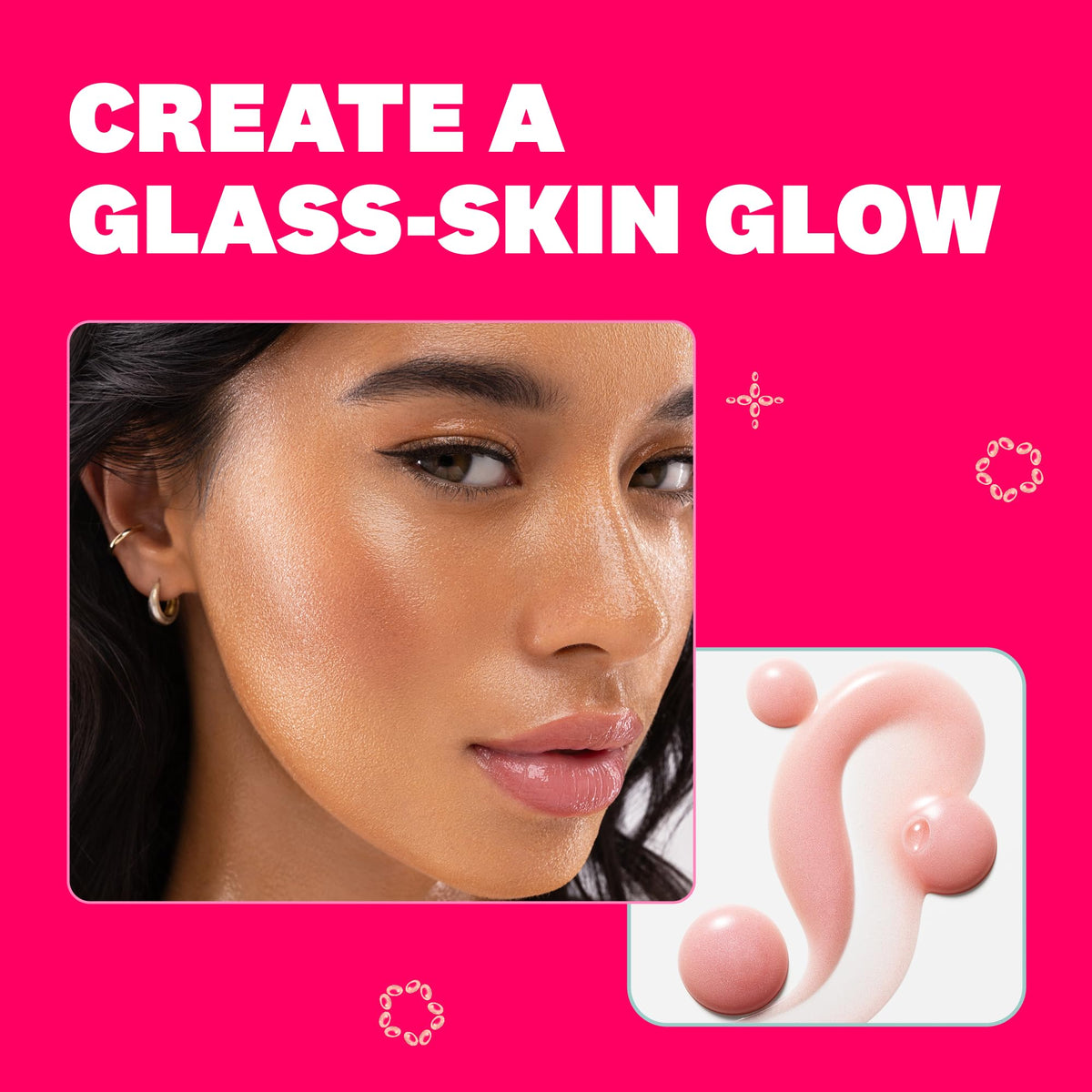 THE FACE SHOP serum applied under foundation to improve blend and wear