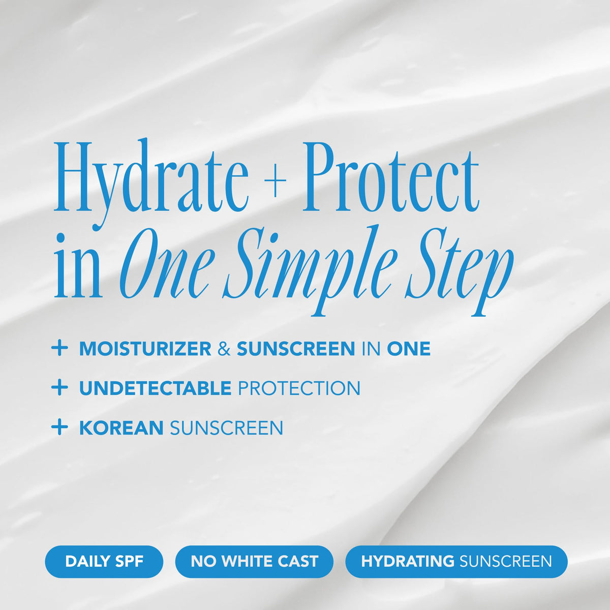 THE FACE SHOP product spread on hand showing fast absorption benefit