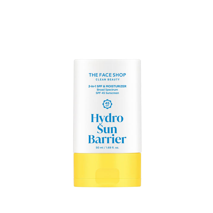 THE FACE SHOP tube front view showing sleek packaging and SPF benefit