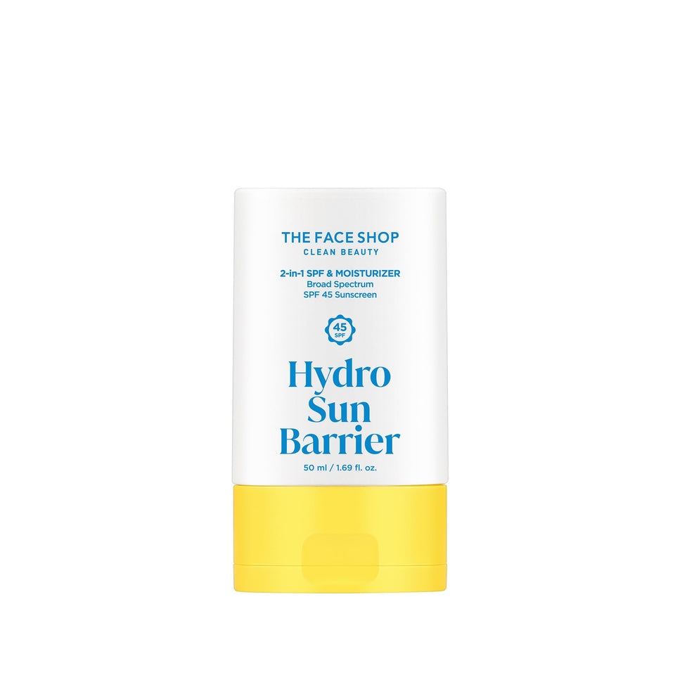 THE FACE SHOP tube front view showing sleek packaging and SPF benefit