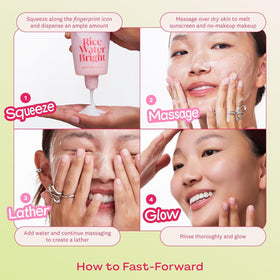 THE FACE SHOP in-bathroom lifestyle scene showing easy daily routine