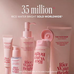 The Face Shop set styled in bathroom travel setup for routine convenience